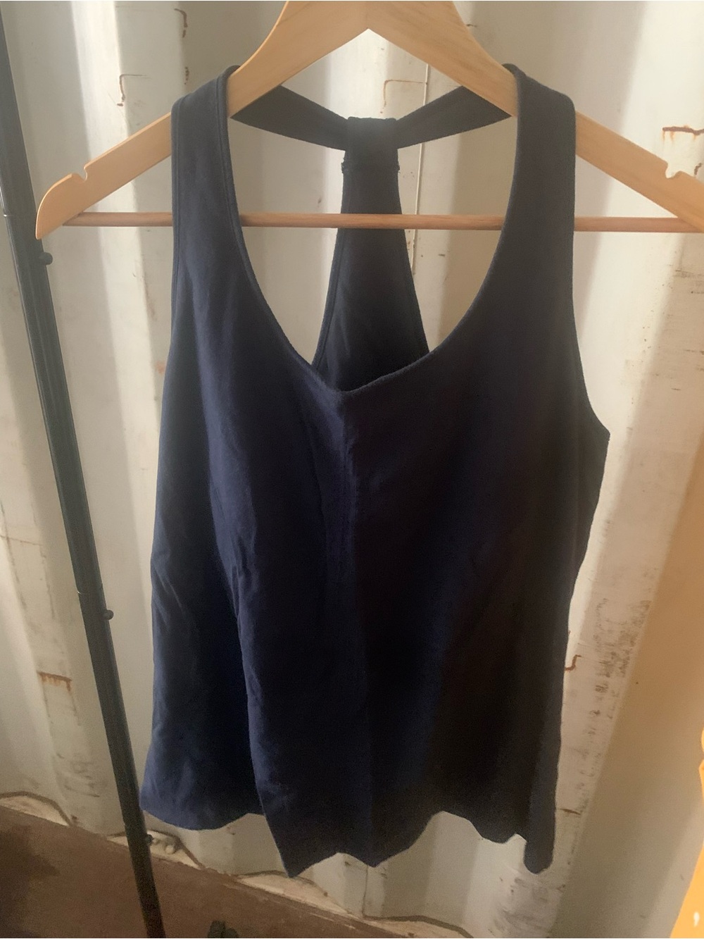 Sleeveless Navy Racerback Tank Top
